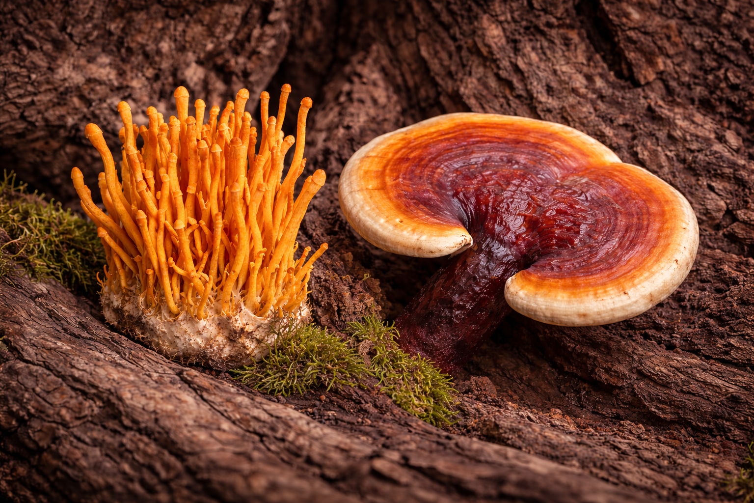 Cordyceps y Reishi